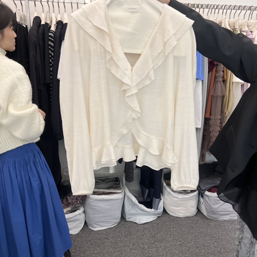 SALONDEMAG東大門㊣實拍女士新品時尚25秋冬職業襯衫蕾絲衫SALONDEMAG襯衫/蕾絲衫圖色3