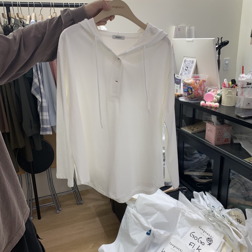 SPAGHETTI東大門㊣代購女裝新品真品休閑熱賣推薦職業長袖T恤spaghetti長袖T恤