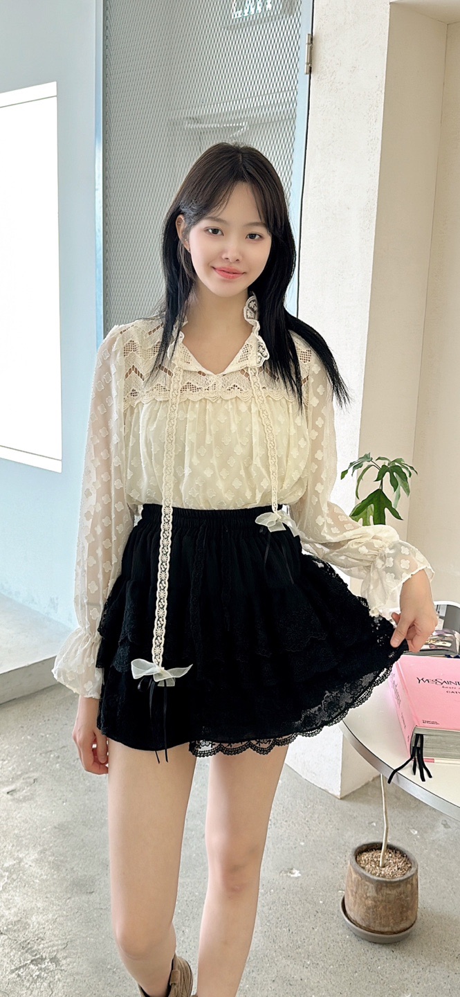YARD東大門㊣實拍女裝新款真品時尚職業推薦25秋冬短裙刺繡YARD短裙