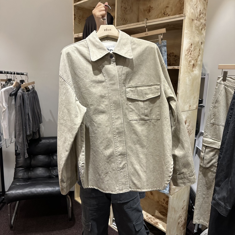 PITA韓國代購㊣女士新品25秋冬時尚休閑推薦人氣襯衫蕾絲衫THE VERLIN/piTa襯衫/蕾絲衫圖色2