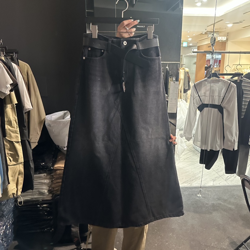 ELF-L東大門㊣代購女士新款休閑25秋冬時尚人氣長裙不含腰帶PROJECT ELF/ELF-L長裙圖色2