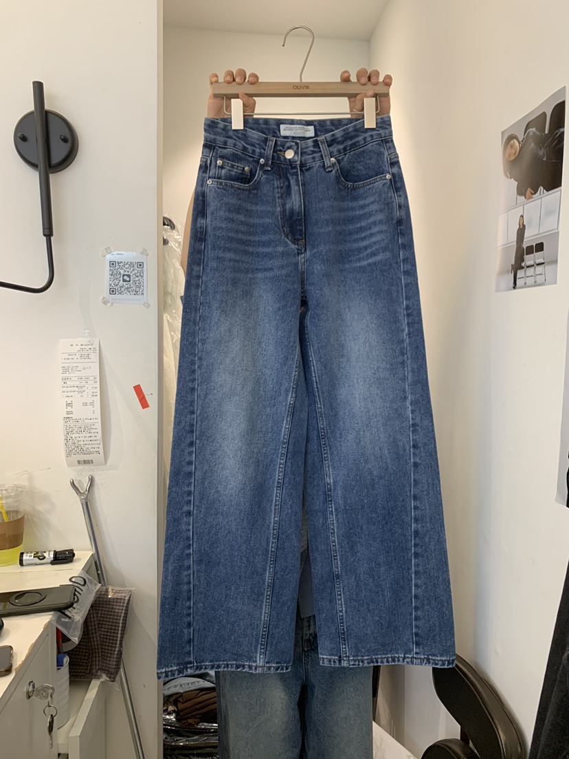 OUVIR東大門㊣實拍女裝新款職業人氣時尚推薦熱賣休閑牛仔褲O.V.R/OUVIR牛仔褲