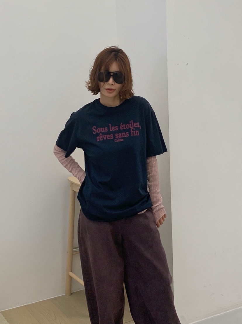 PARIS MATCH東大門㊣實拍女裝新款熱賣推薦25秋冬職業長袖T恤PARIS MATCH長袖T恤