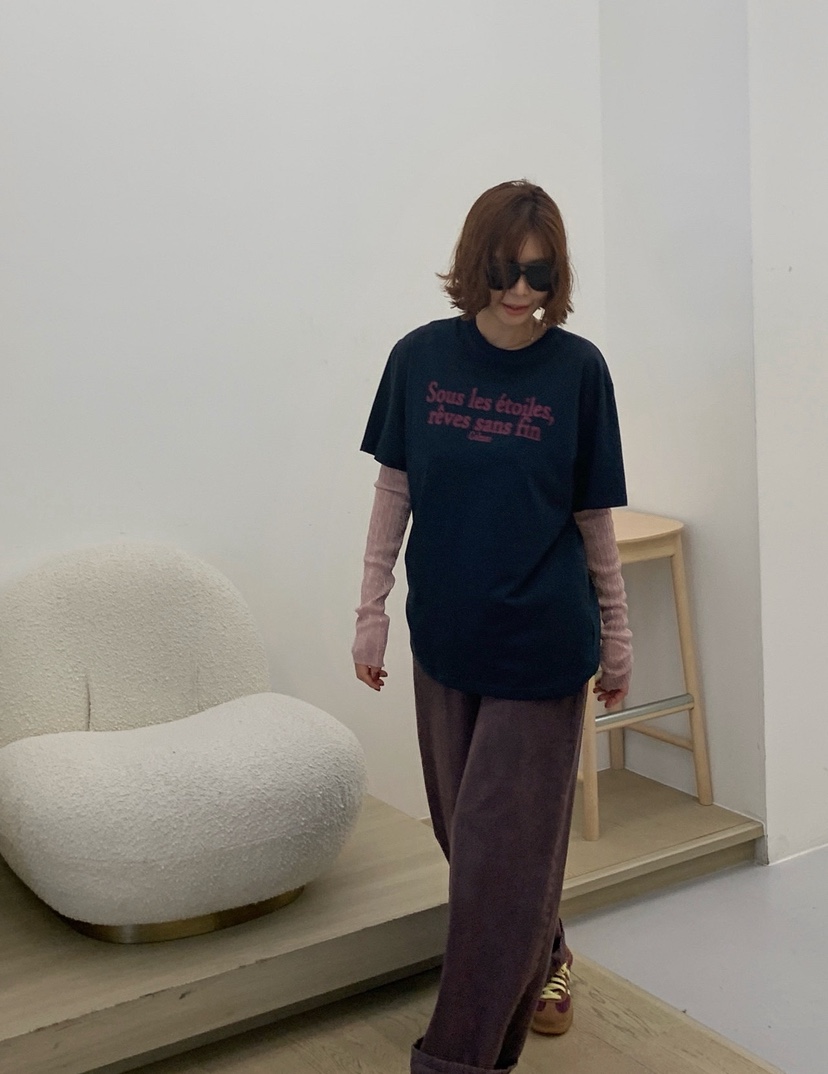 PARIS MATCH東大門㊣直郵女士新品人氣25秋冬真品休閑熱賣T恤PARIS MATCHT恤