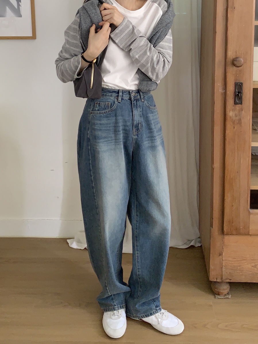 FORMSTUDIO韓國直郵㊣女士新品25秋冬推薦真品時尚職業牛仔褲FORMSTUDIO牛仔褲