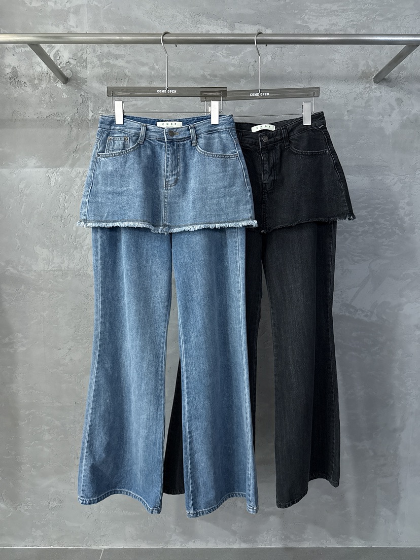 COME OPEN韓國直郵㊣女裝新品25秋冬職業人氣真品熱賣牛仔褲COMP-(COME OPEN)牛仔褲