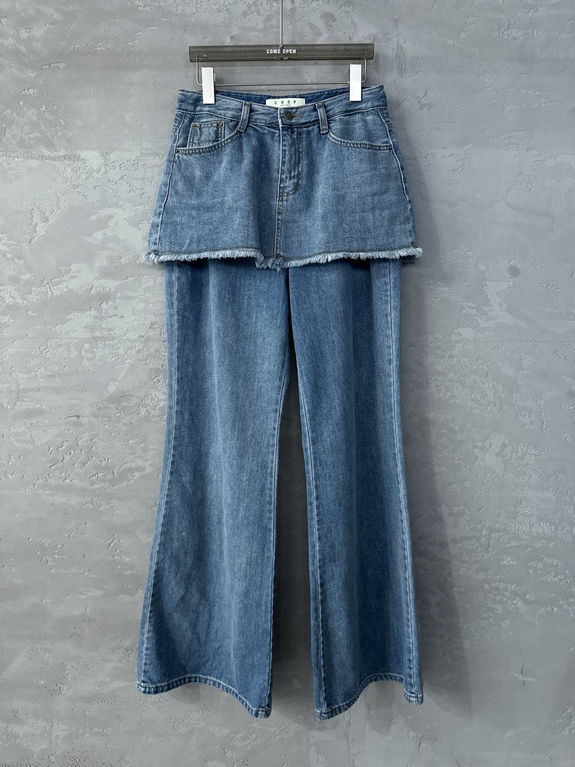 COME OPEN韓國直郵㊣女裝新品25秋冬職業人氣真品熱賣牛仔褲COMP-(COME OPEN)牛仔褲