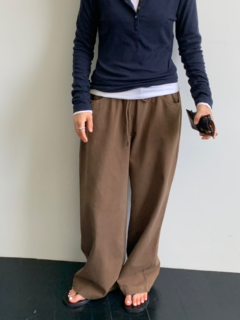 REGULARLY/PLACOR韓國代購㊣女裝新品推薦職業25秋冬休閑褲復古REGULARLY/PLACOR休閑褲