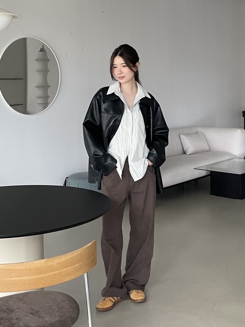 ANDMORE BUTTON韓國代購㊣女裝新款人氣職業真品襯衫蕾絲衫ANDMORE BUTTON襯衫/蕾絲衫圖色3
