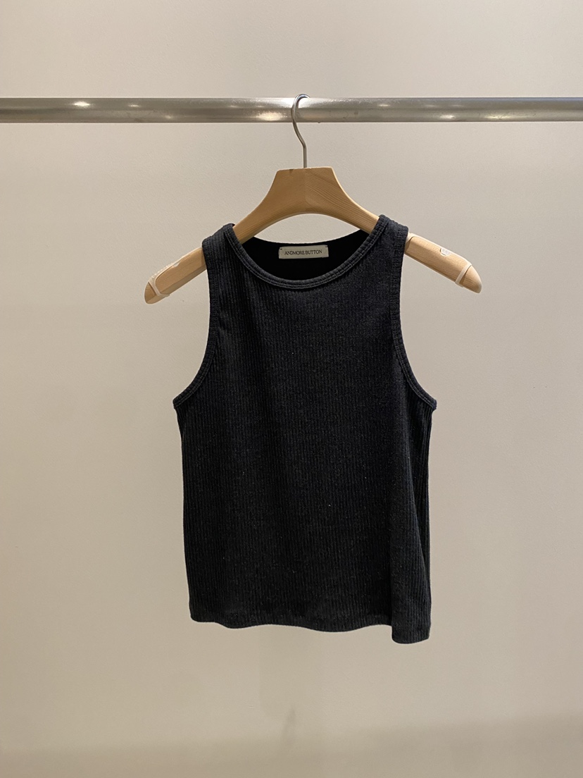 ANDMORE BUTTON東大門㊣實拍女士新款時尚人氣25秋冬吊帶背心ANDMORE BUTTON吊帶/背心圖色2
