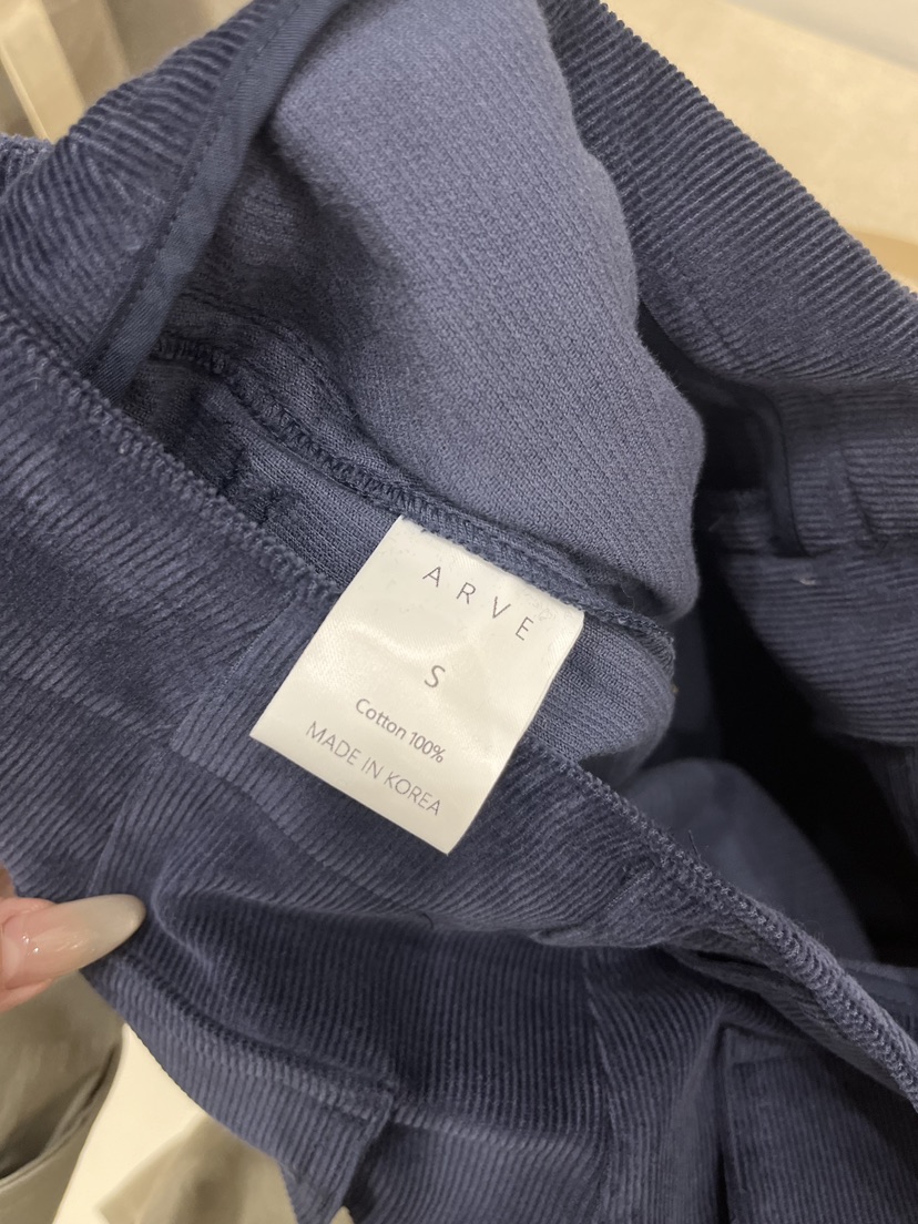 ARVE韓國直郵㊣女裝新品人氣休閑時尚熱賣真品休閑褲燈芯絨ARVE休閑褲