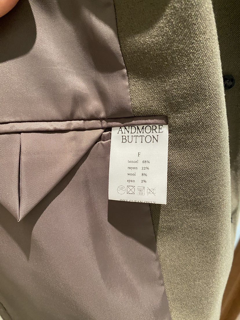 ANDMORE BUTTON韓國代購㊣女士新品人氣休閑25秋冬熱賣夾克ANDMORE BUTTON夾克