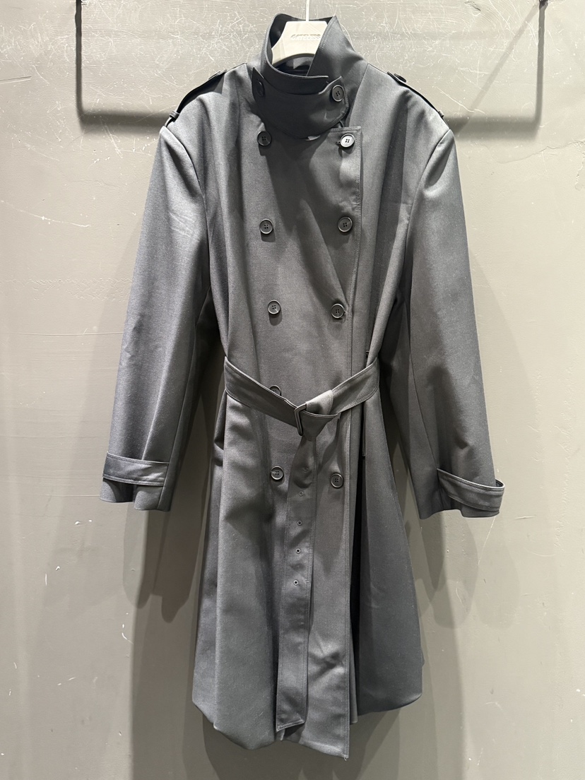 GATELESS東大門㊣實拍女裝新品25秋冬熱賣休閑長款風衣含腰帶GATELESS長款風衣圖色2