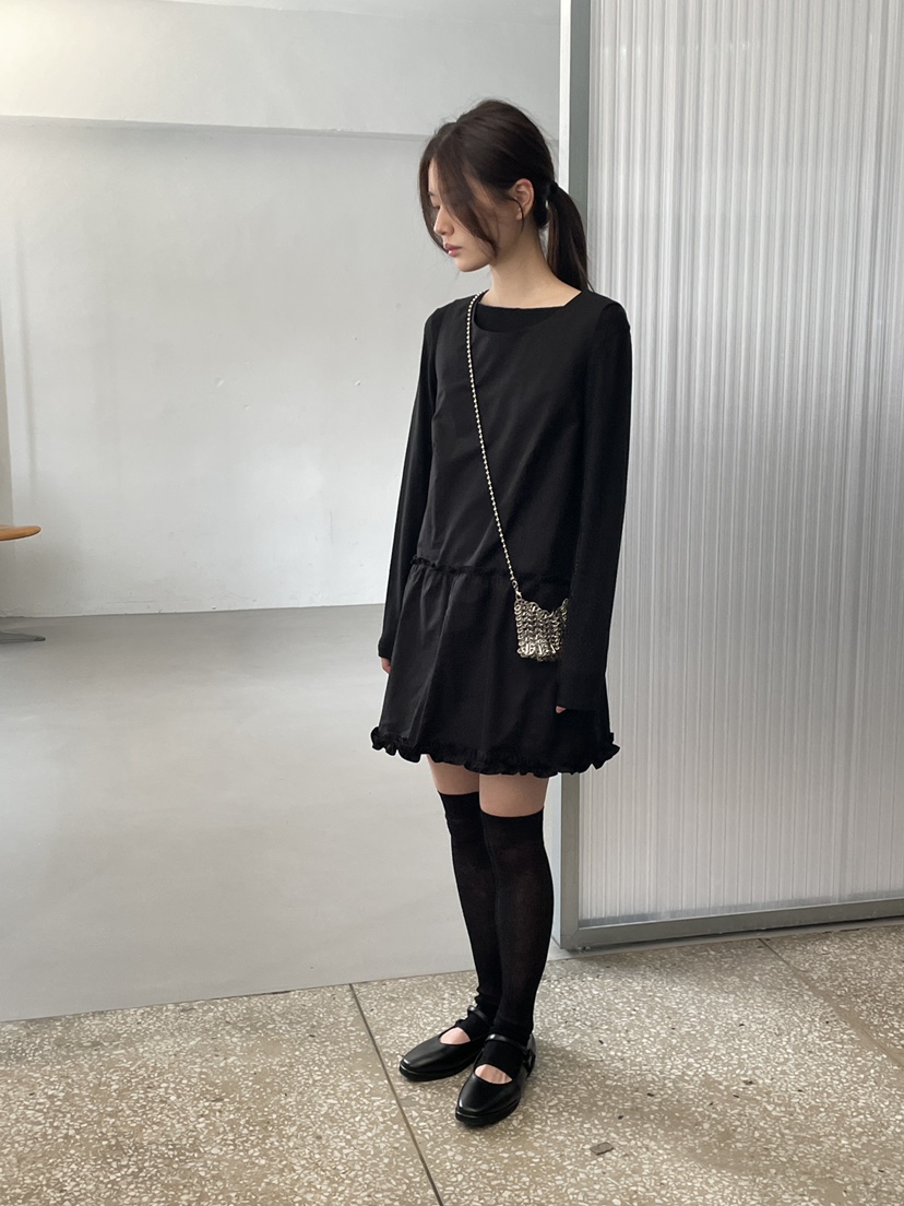 ANDMORE BUTTON韓國代購㊣女裝新品熱賣真品25秋冬人氣連衣裙ANDMORE BUTTON連衣裙