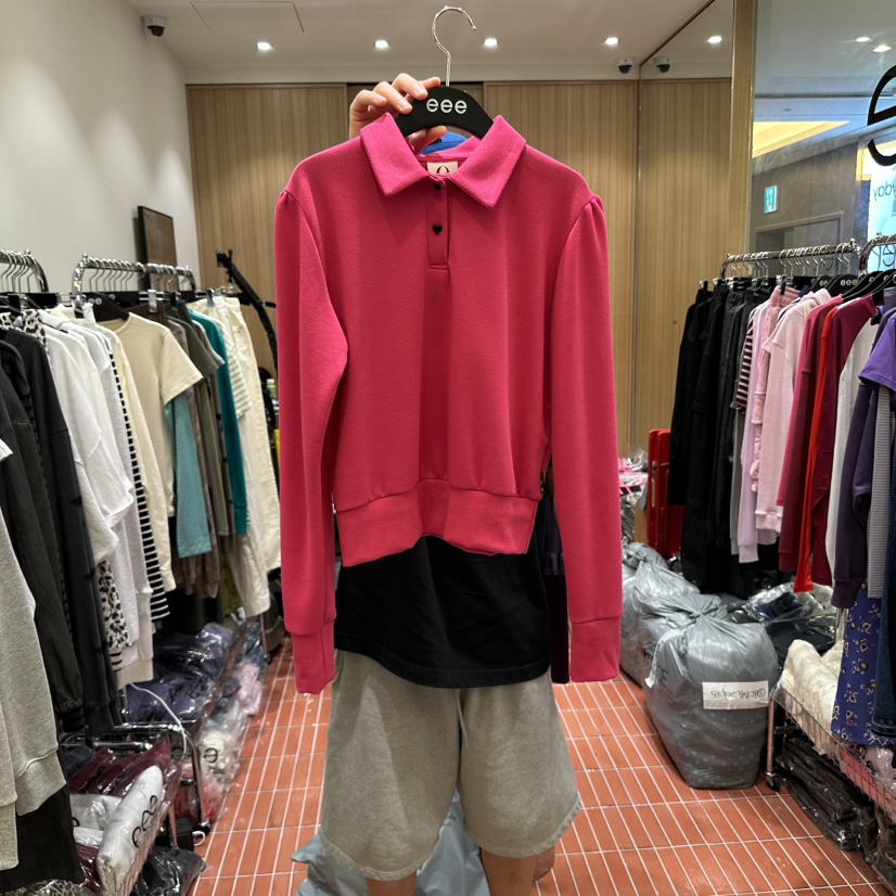 E/E/E東大門㊣直郵女士新品25秋冬熱賣真品推薦職業人氣衛衣E/E/E衛衣圖色2