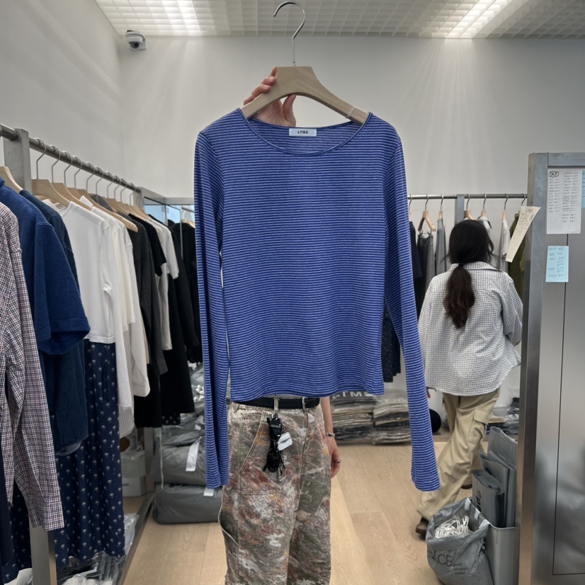 LTMS東大門㊣直郵女裝新品真品時尚25秋冬休閑職業人氣長袖T恤LTMS長袖T恤