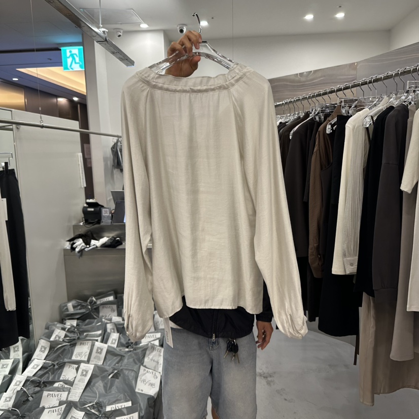 PAVEL韓國代購㊣女士新品熱賣時尚真品職業休閑推薦襯衫蕾絲衫PAVEL襯衫/蕾絲衫