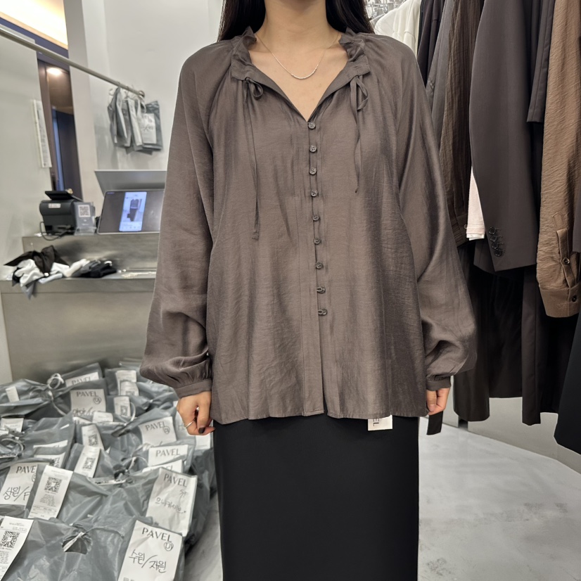 PAVEL韓國代購㊣女士新品熱賣時尚真品職業休閑推薦襯衫蕾絲衫PAVEL襯衫/蕾絲衫