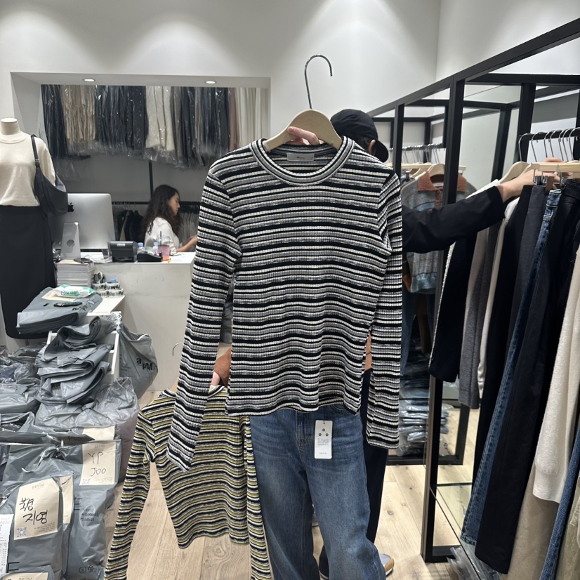 BRUNI/RICOTTA東大門㊣實拍女士新款真品熱賣時尚25秋冬長袖T恤BRUNI/RICOTTA長袖T恤