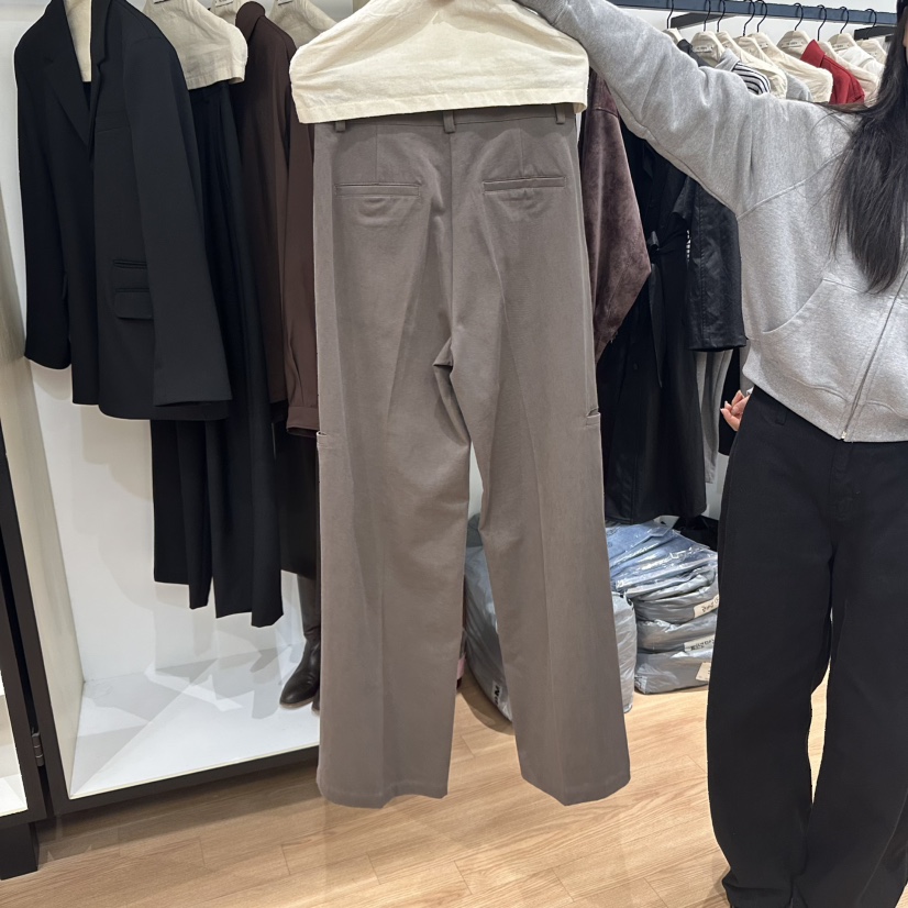 MUYBIEN東大門㊣直郵女士新款真品推薦25秋冬時尚休閑褲口袋MUYBIEN休閑褲