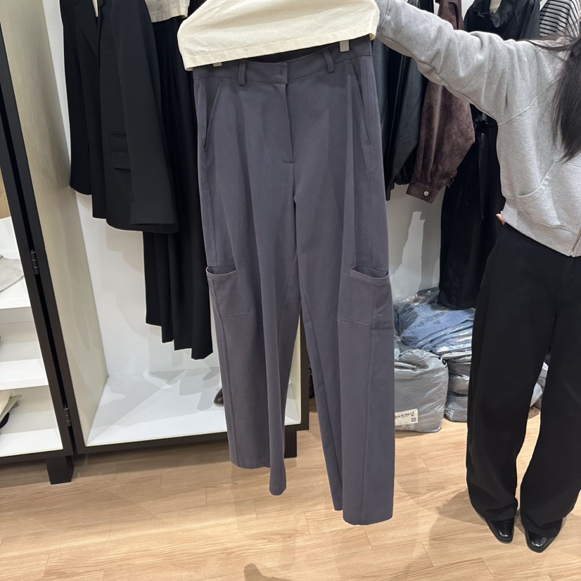 MUYBIEN東大門㊣直郵女士新款真品推薦25秋冬時尚休閑褲口袋MUYBIEN休閑褲