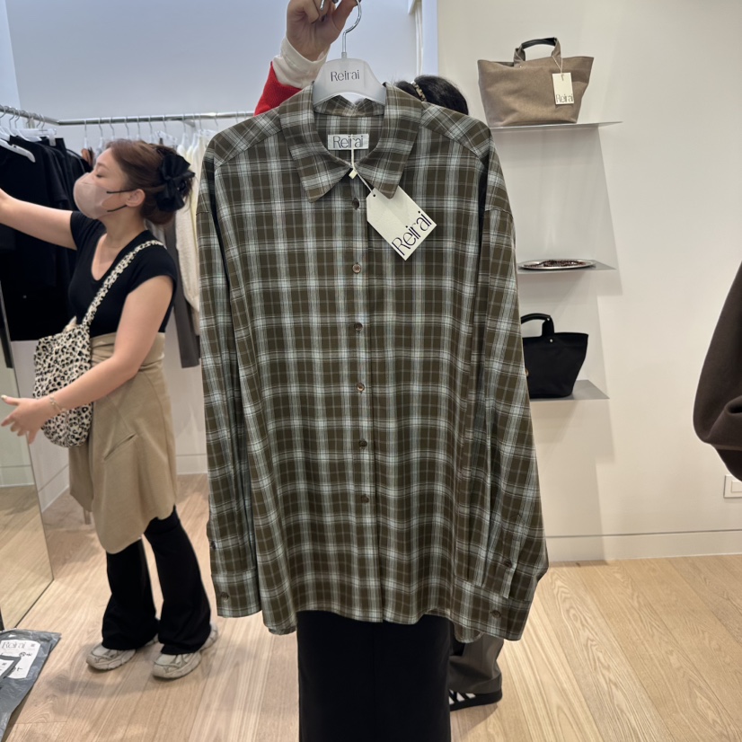 REIRAI東大門㊣實拍女士新品推薦休閑職業25秋冬襯衫蕾絲衫Reirai襯衫/蕾絲衫圖色2