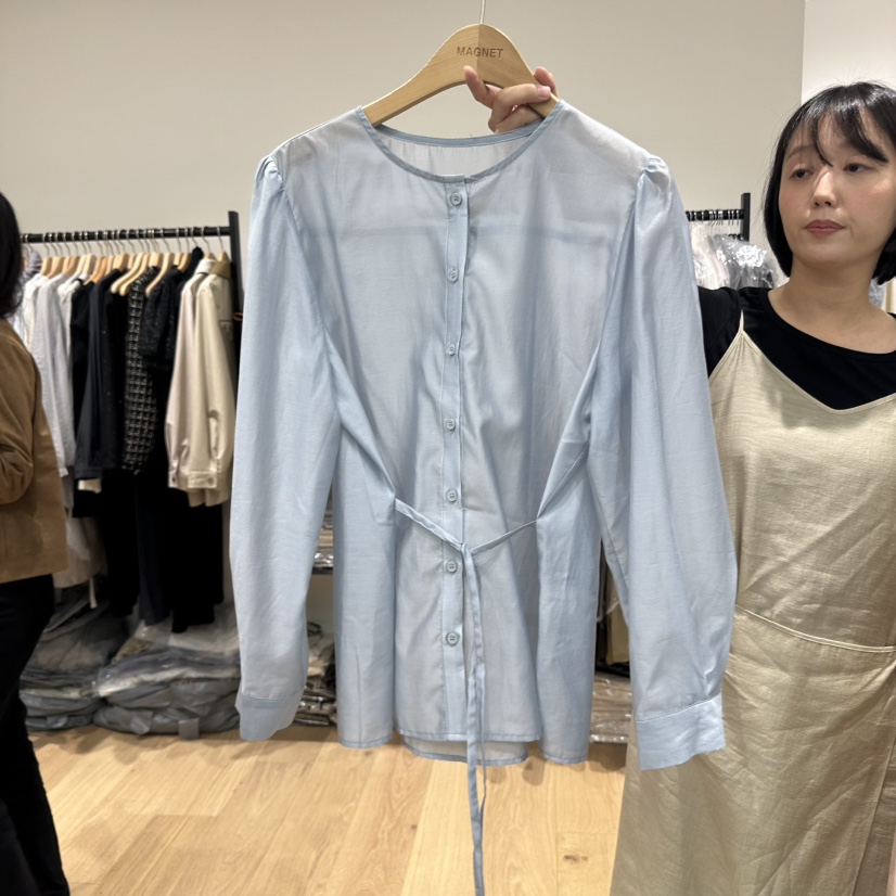 M.G.N東大門㊣直郵女士新品25秋冬人氣職業時尚襯衫蕾絲衫MAGNET襯衫/蕾絲衫圖色3