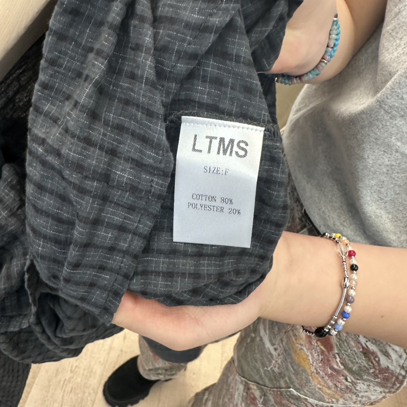 LTMS東大門㊣代購女士新款25秋冬人氣熱賣真品休閑襯衫蕾絲衫LTMS襯衫/蕾絲衫