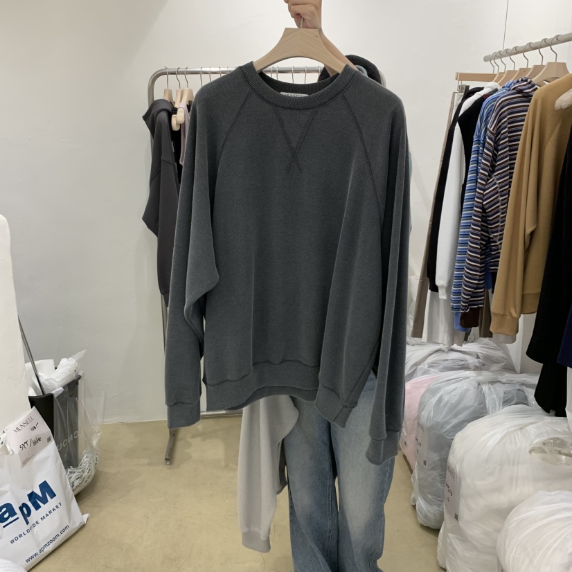 MUNSELL韓國代購㊣女裝新款真品25秋冬熱賣時尚職業休閑衛衣MUNSELL衛衣圖色3