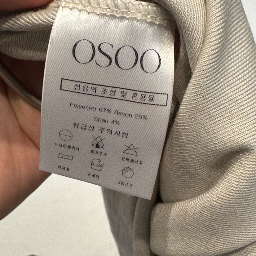 OSOO東大門㊣直郵女士新品休閑推薦人氣25秋冬時尚真品長袖T恤OSOO長袖T恤