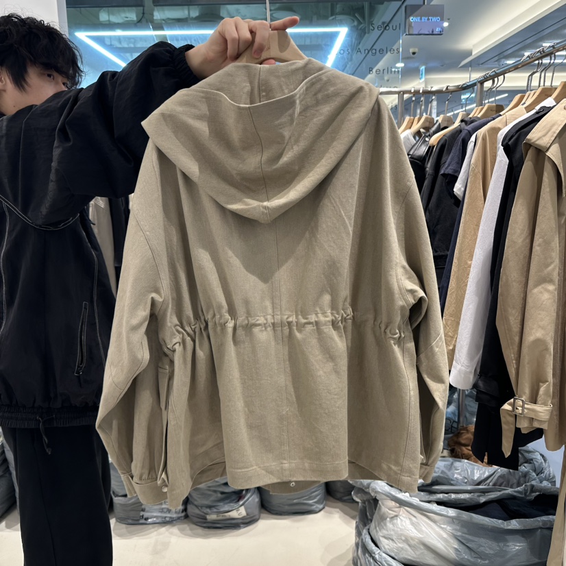 HONG.U韓國代購㊣女裝新品25秋冬人氣熱賣推薦時尚夾克連帽衫HONG.U夾克