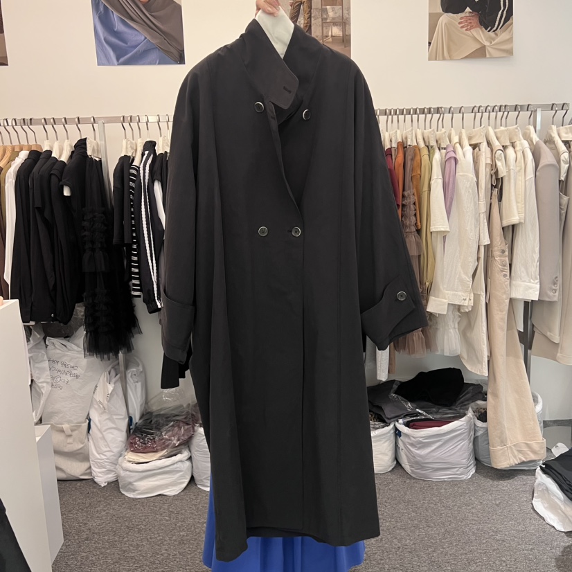 SALONDEMAG東大門㊣直郵女裝新款人氣休閑職業時尚長款風衣SALONDEMAG長款風衣圖色2