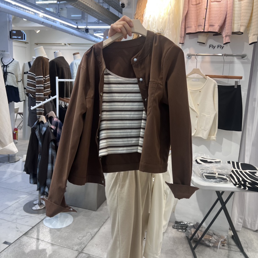 FLY FLY韓國代購㊣女裝新品熱賣職業時尚真品25秋冬套裝口袋FLY FLY套裝圖色2