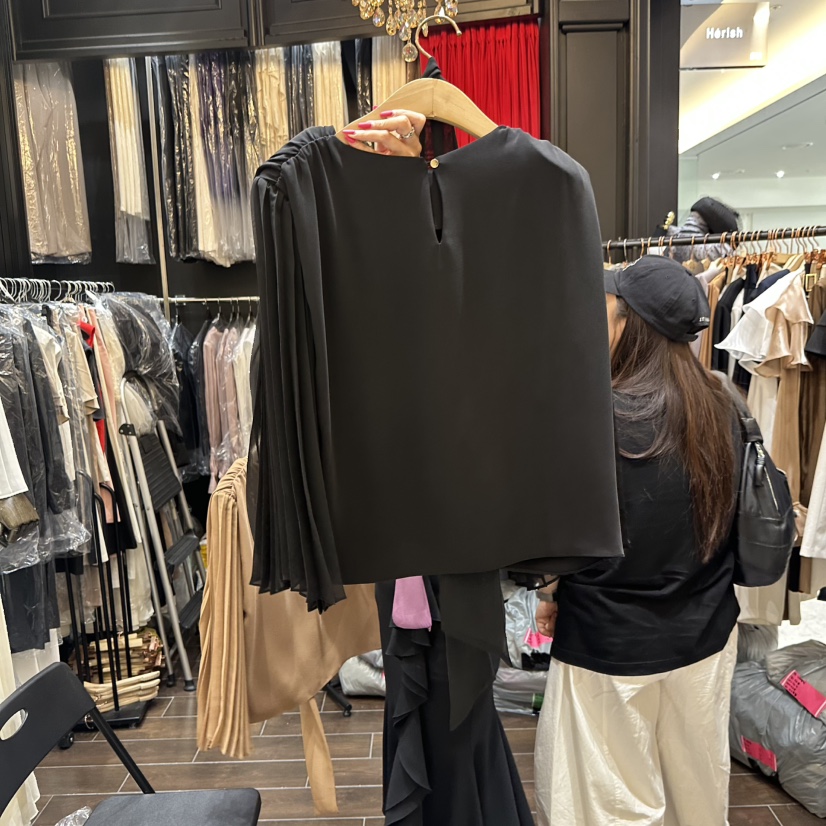 HERISH東大門㊣直郵女裝新品休閑真品時尚襯衫蕾絲衫含脖帶Herish襯衫/蕾絲衫