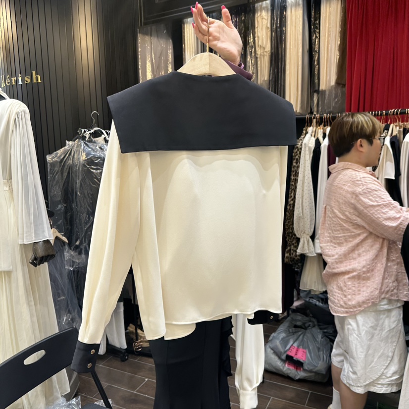 HERISH東大門㊣直郵女士新款熱賣真品時尚推薦25秋冬襯衫蕾絲衫Herish襯衫/蕾絲衫