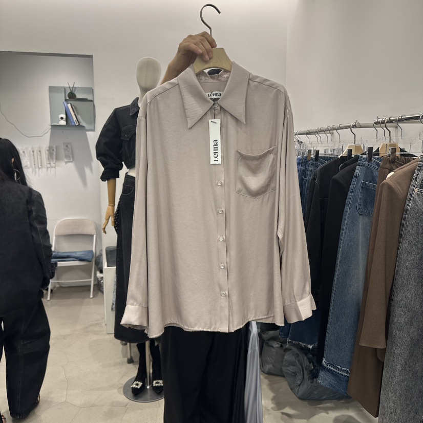 LEHNA韓國直郵㊣女士新品時尚推薦人氣真品熱賣休閑襯衫蕾絲衫LEHNA襯衫/蕾絲衫