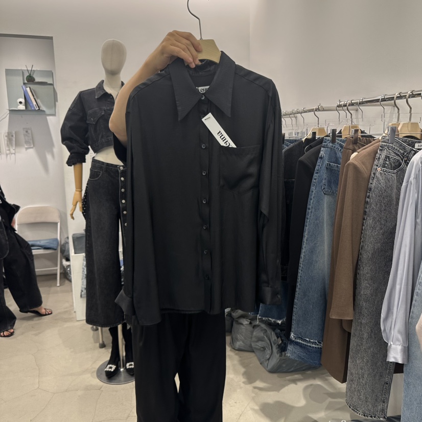 LEHNA韓國直郵㊣女士新品時尚推薦人氣真品熱賣休閑襯衫蕾絲衫LEHNA襯衫/蕾絲衫圖色3