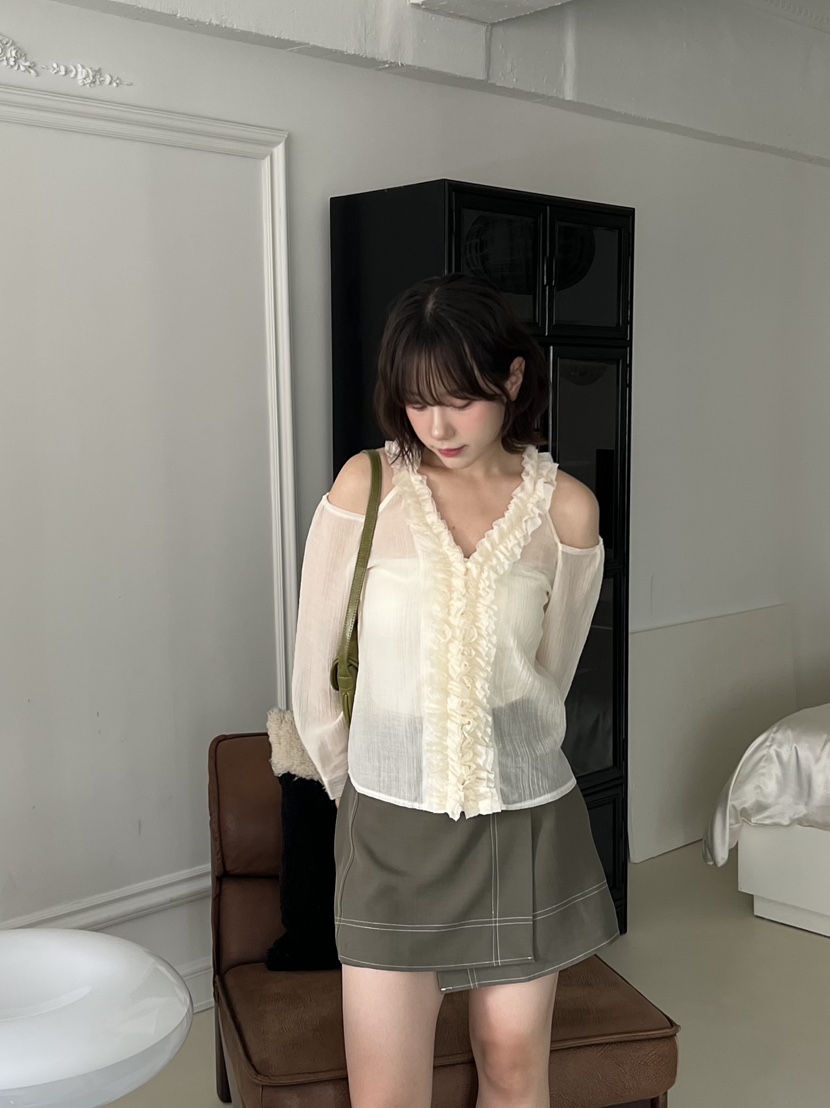 BOLD韓國代購㊣女士新款25秋冬真品推薦時尚休閑職業吊帶背心BOLD吊帶/背心