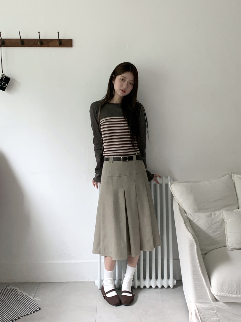 RE:OPENING東大門㊣實拍女士新款推薦半身裙中短裙不含腰帶RE:OPENING半身裙/中短裙