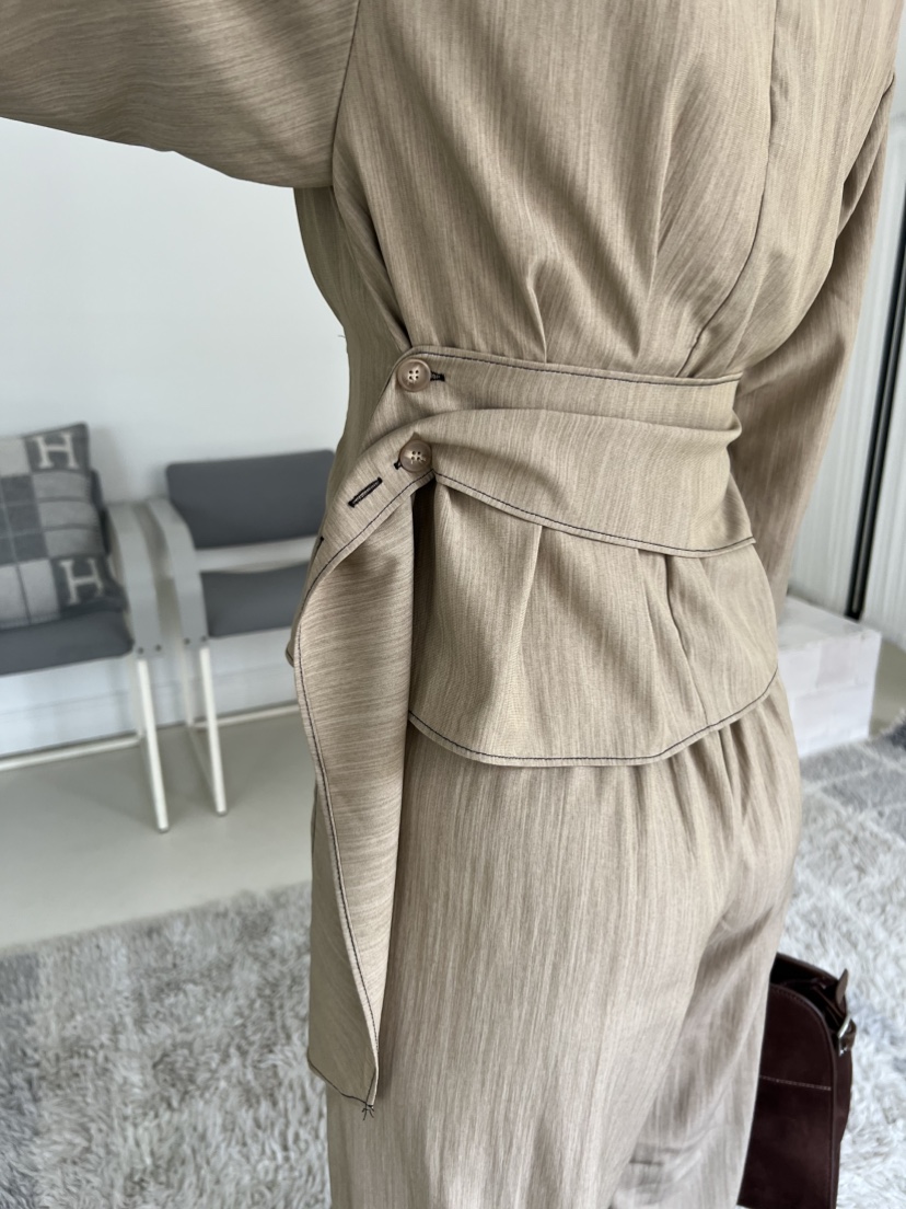 BOLD東大門㊣實拍女裝新品熱賣休閑推薦職業襯衫蕾絲衫含腰帶BOLD襯衫/蕾絲衫