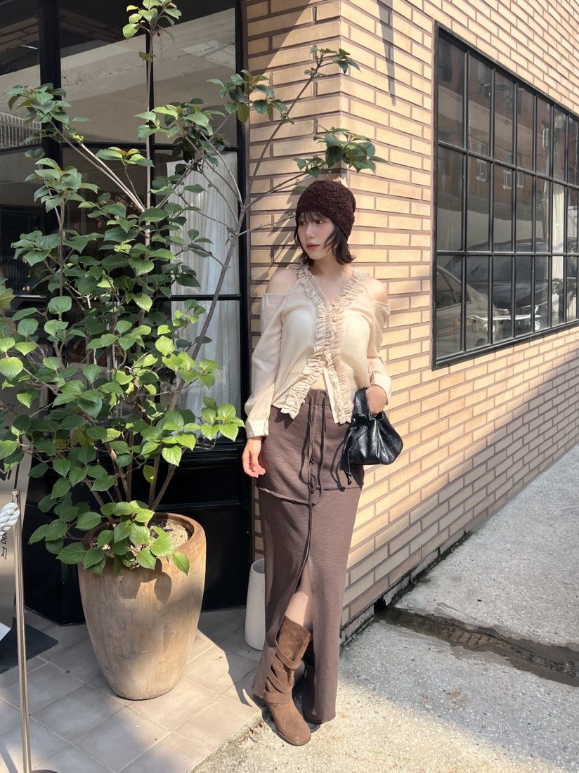 BOLD韓國代購㊣女裝新品熱賣25秋冬推薦人氣職業休閑時尚長裙BOLD長裙