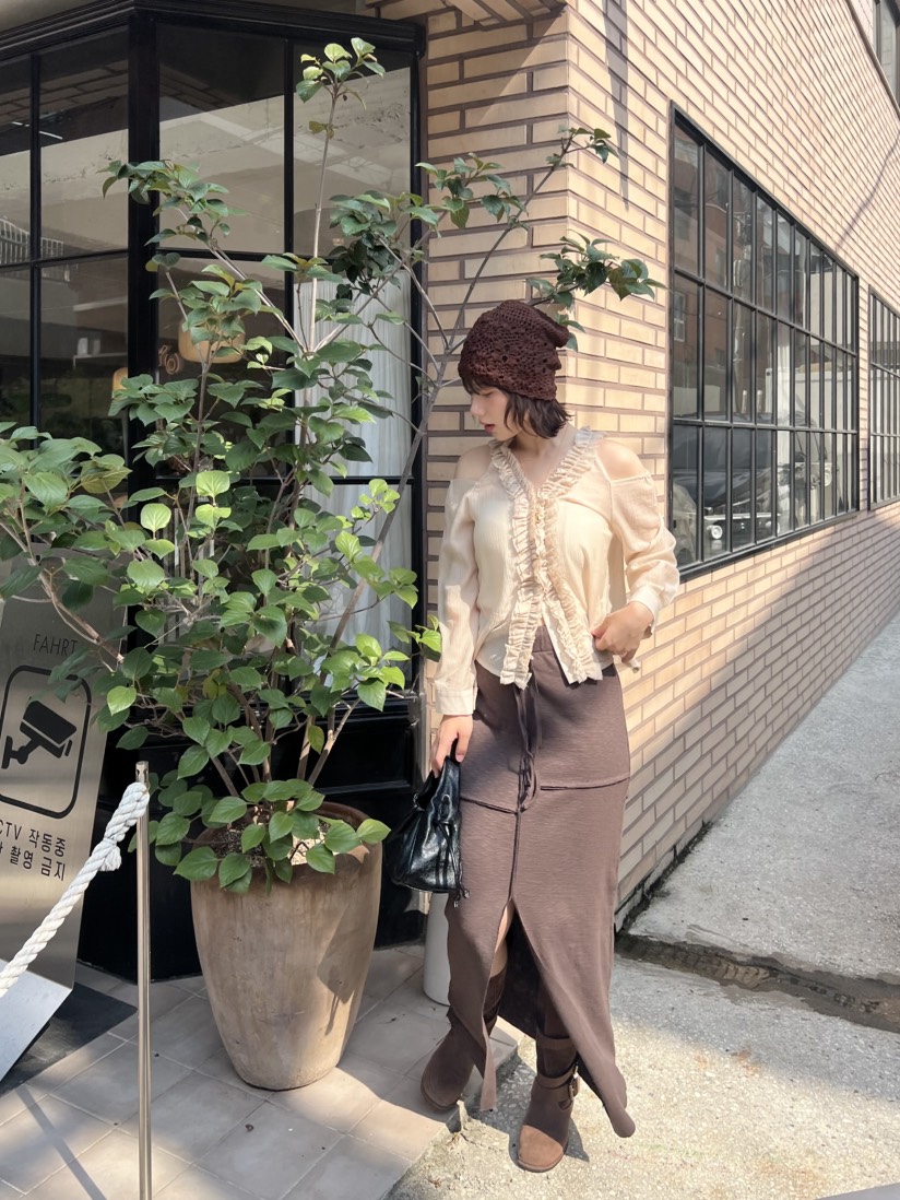 BOLD韓國代購㊣女裝新品熱賣25秋冬推薦人氣職業休閑時尚長裙BOLD長裙