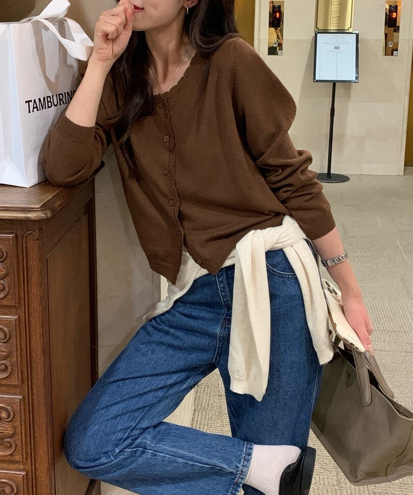 OLA韓國直郵㊣女士新品職業25秋冬熱賣人氣時尚真品推薦針織衫mellor/OLA針織衫