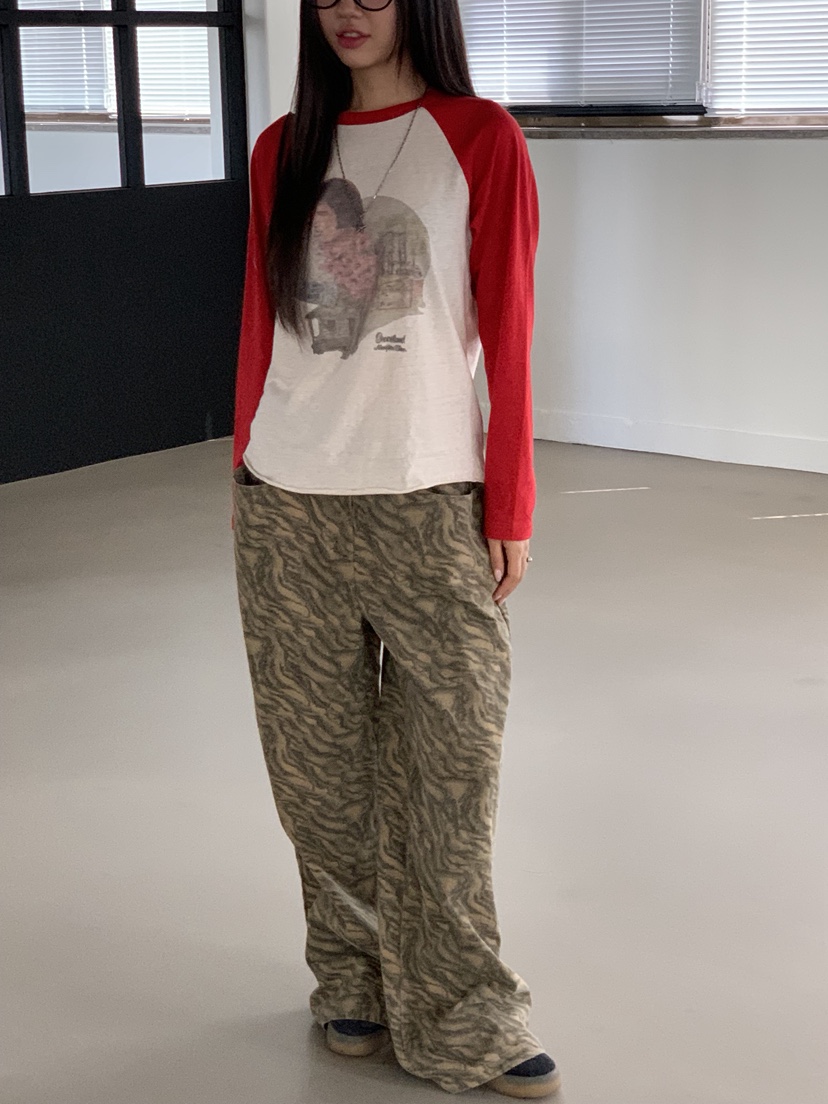 SUNDER MARKET韓國代購㊣女士新品人氣25秋冬職業休閑長袖T恤SUNDER MARKET長袖T恤