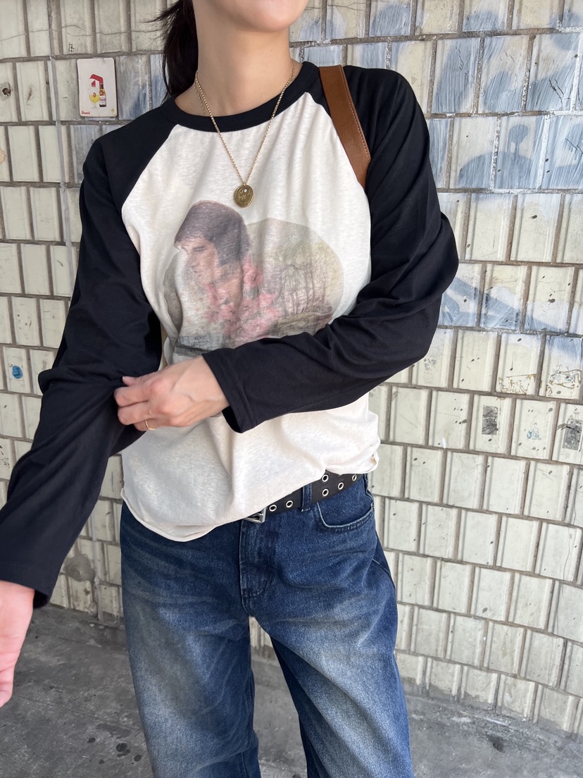SUNDER MARKET韓國代購㊣女士新品人氣25秋冬職業休閑長袖T恤SUNDER MARKET長袖T恤