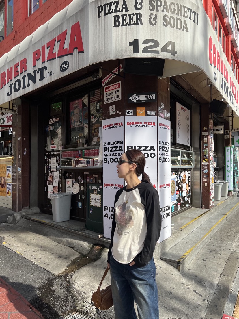 SUNDER MARKET韓國代購㊣女士新品人氣25秋冬職業休閑長袖T恤SUNDER MARKET長袖T恤