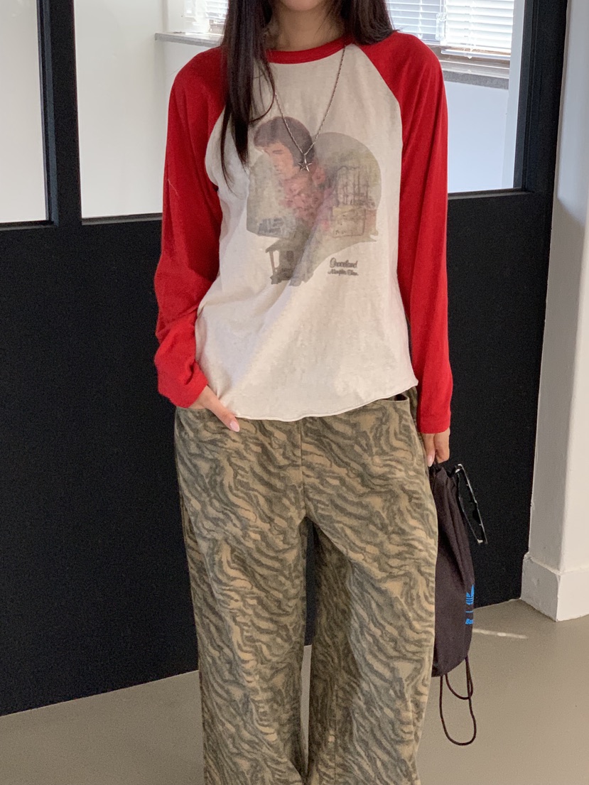 SUNDER MARKET韓國代購㊣女士新品人氣25秋冬職業休閑長袖T恤SUNDER MARKET長袖T恤