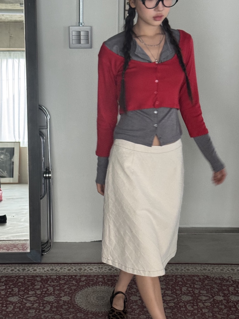 SUNDER MARKET東大門㊣代購女裝新品職業25秋冬真品長袖T恤SUNDER MARKET長袖T恤