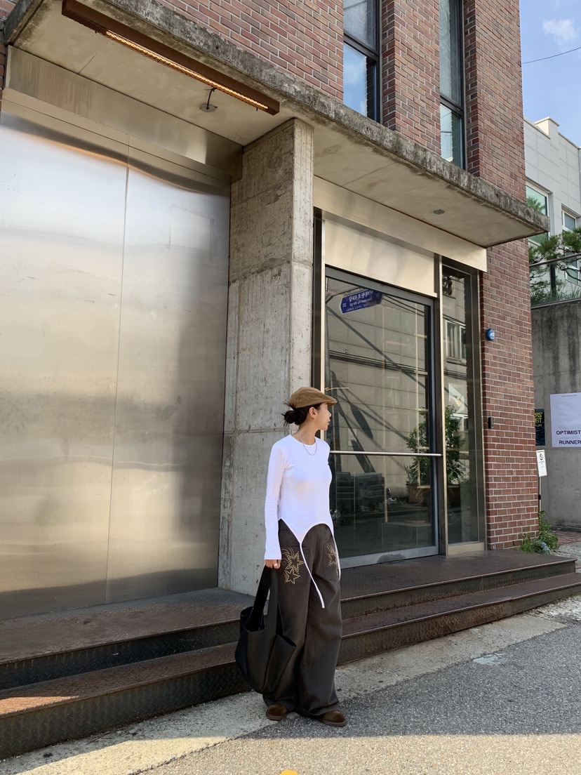 SUNDER MARKET東大門㊣代購女裝新款熱賣推薦休閑褲不含腰帶SUNDER MARKET休閑褲