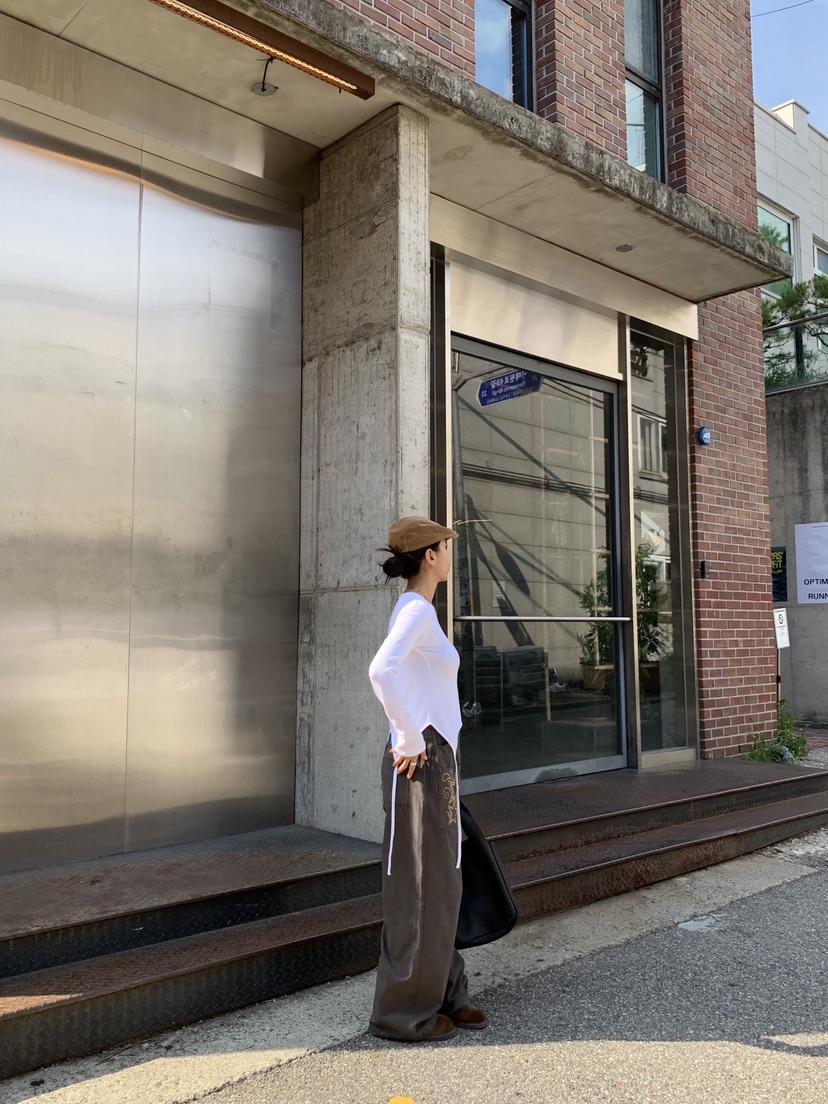 SUNDER MARKET東大門㊣代購女裝新款熱賣推薦休閑褲不含腰帶SUNDER MARKET休閑褲